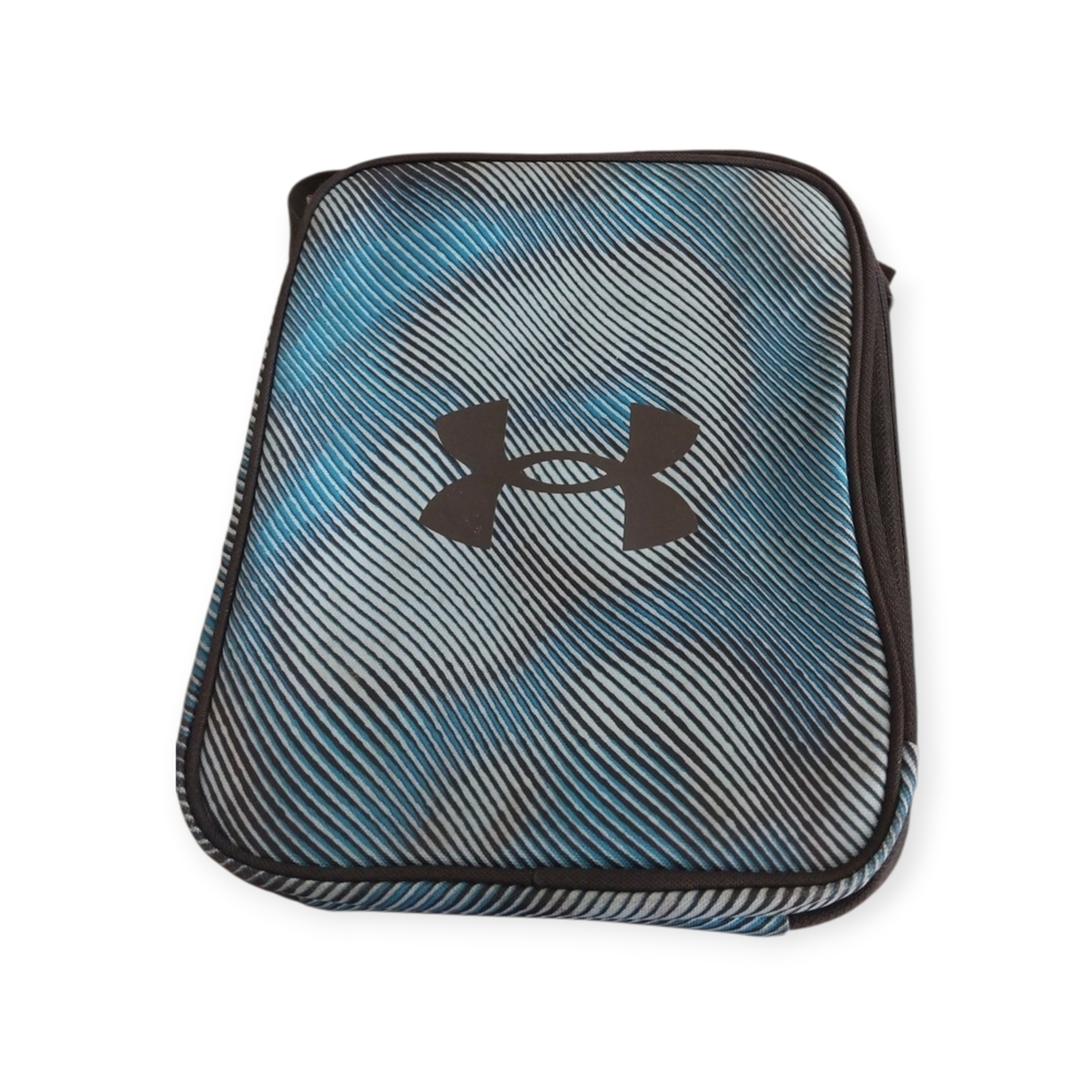 Under Armour Insulated Lunch Box Blue Black Stripe Soft Cooler Bag